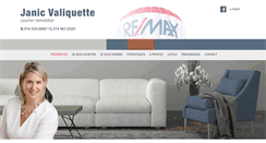 Desktop Screenshot of janicvaliquette.com